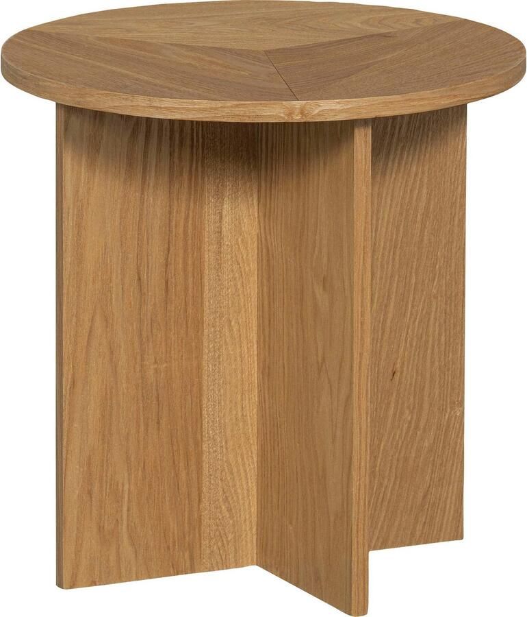 WOOOD set van 2 Bijzettafels Lina Hout Naturel 45x45x45 35x35x35 - Foto 6