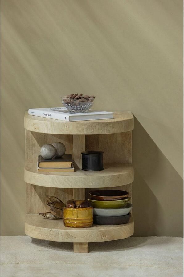 WOOOD Bijzettafel Milan van mango-hout h 42 cm x b 36 cm - Foto 8