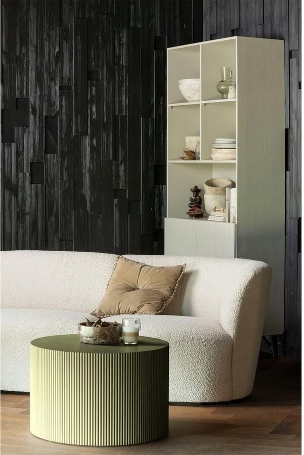 WOOOD Bijzettafel Prague ronde vorm van geperst plaatmateriaal hoogte 40 x ø 60 cm - Foto 3