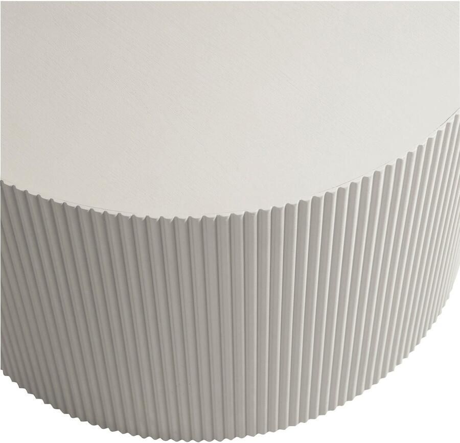 WOOOD Bijzettafel Prague ronde vorm van geperst plaatmateriaal hoogte 40 x ø 60 cm - Foto 2
