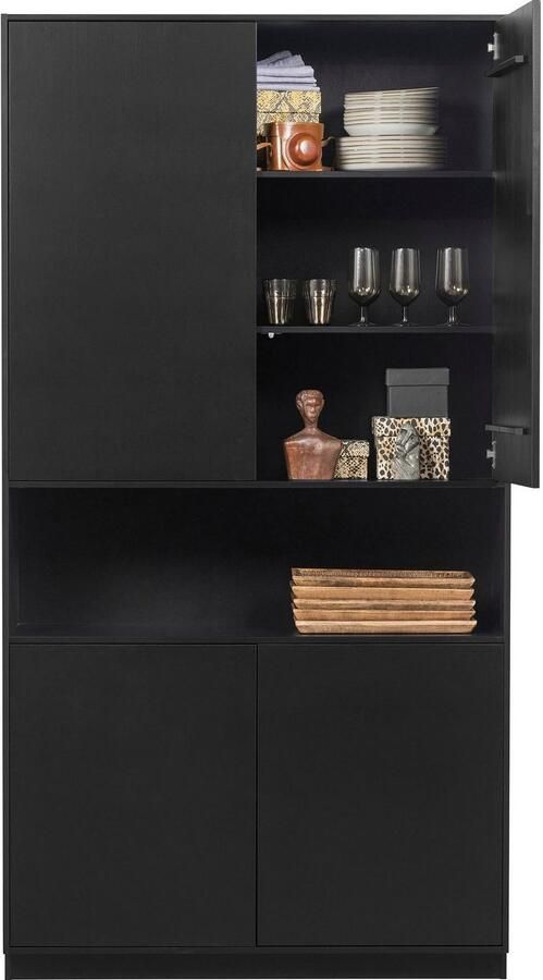 WOOOD Buffetkast Finca met push-to-open systeem hoogte 210 cm x breedte 110 cm - Foto 6