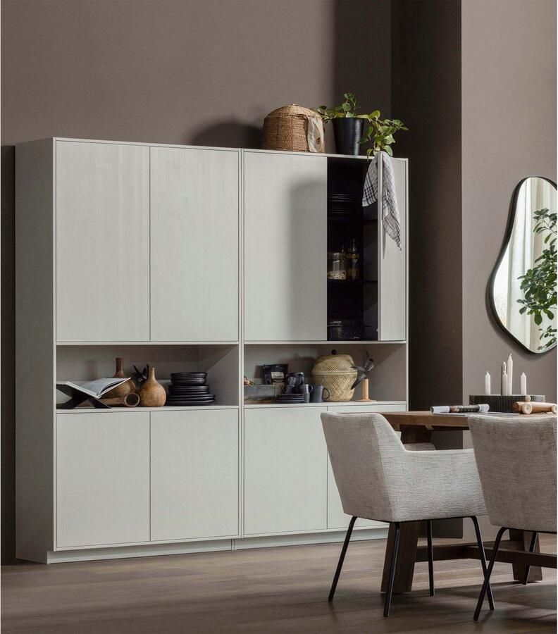 WOOOD Buffetkast Finca met push-to-open systeem hoogte 210 cm x breedte 110 cm - Foto 5