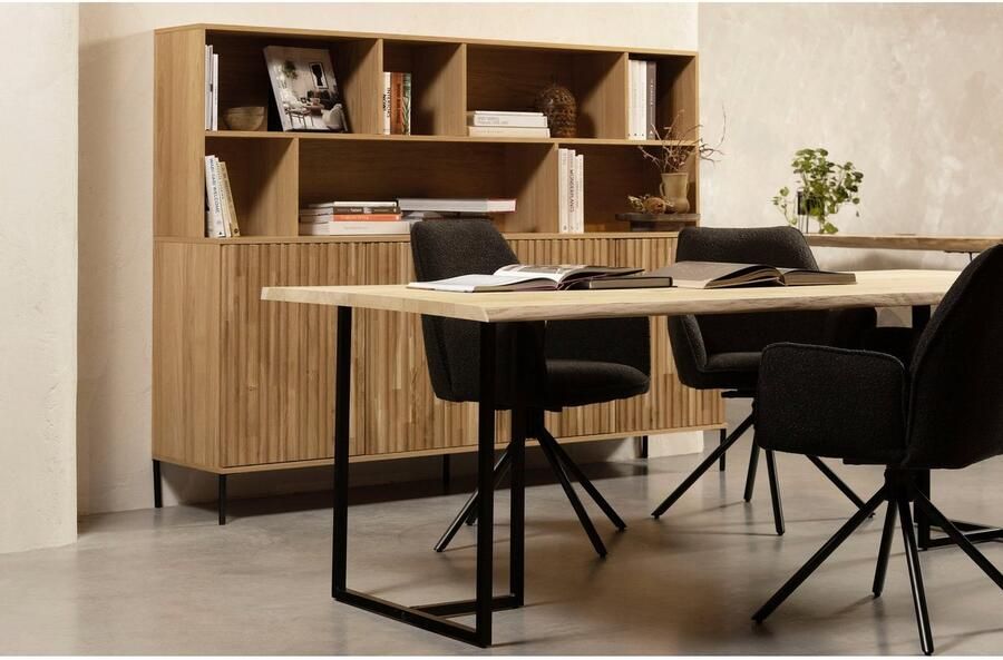 WOOOD Buffetkast Gravu veel opbergruimte push-to-open functie h 150 cm x b 200 cm - Foto 11