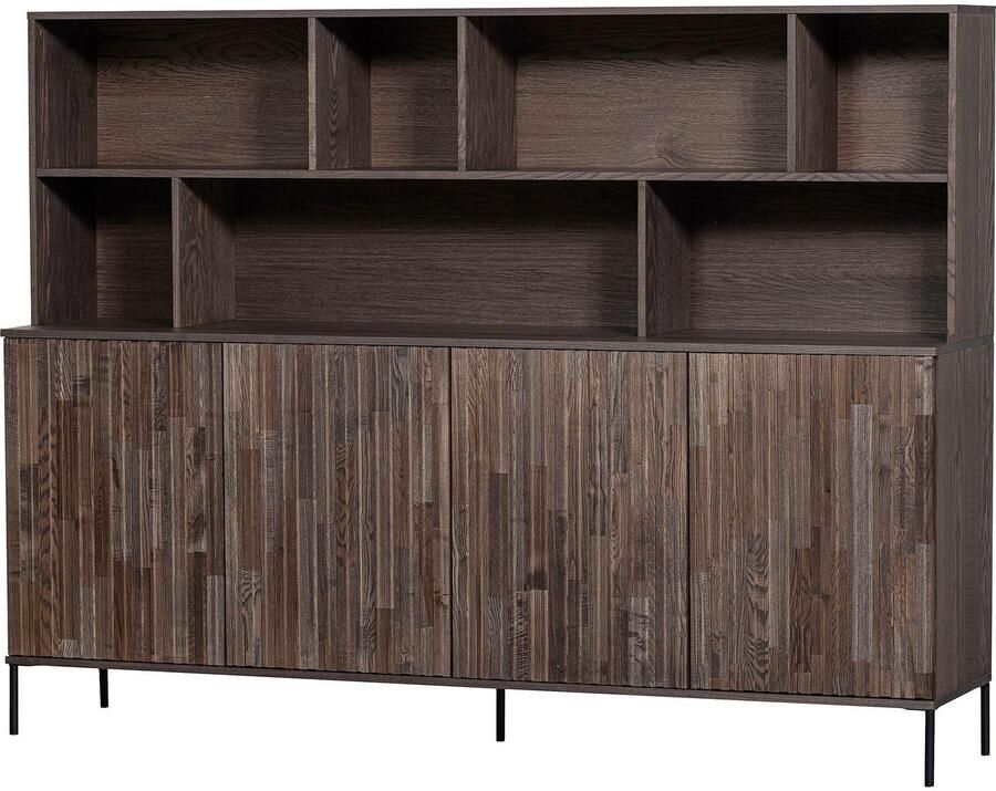 WOOOD Buffetkast Gravu veel opbergruimte push-to-open functie h 150 cm x b 200 cm - Foto 8