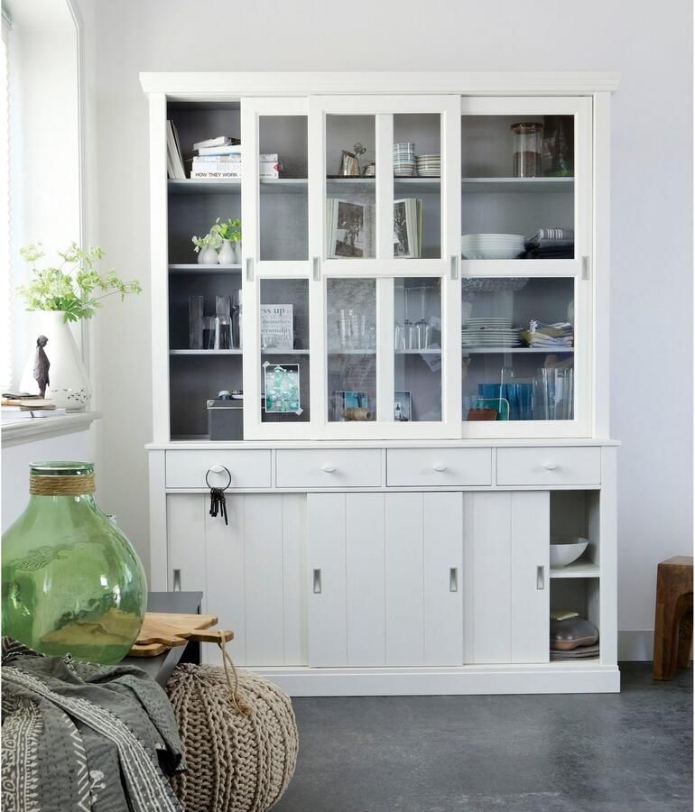 WOOOD Buffetkast Lagos veel opbergruimte met glazen deuren h 213 cm x b 163 cm - Foto 3