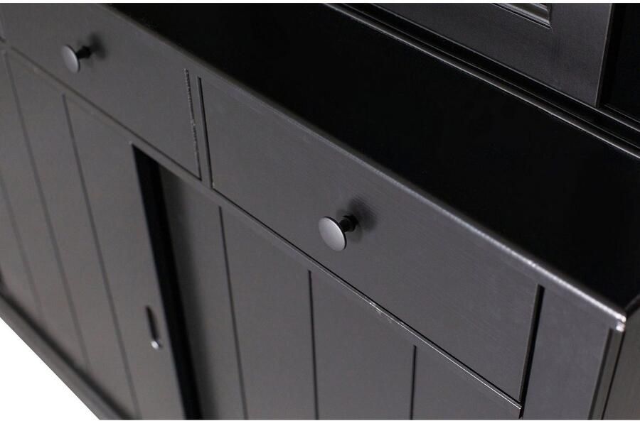 WOOOD Buffetkast Lagos veel opbergruimte met glazen deuren h 213 cm x b 163 cm - Foto 11