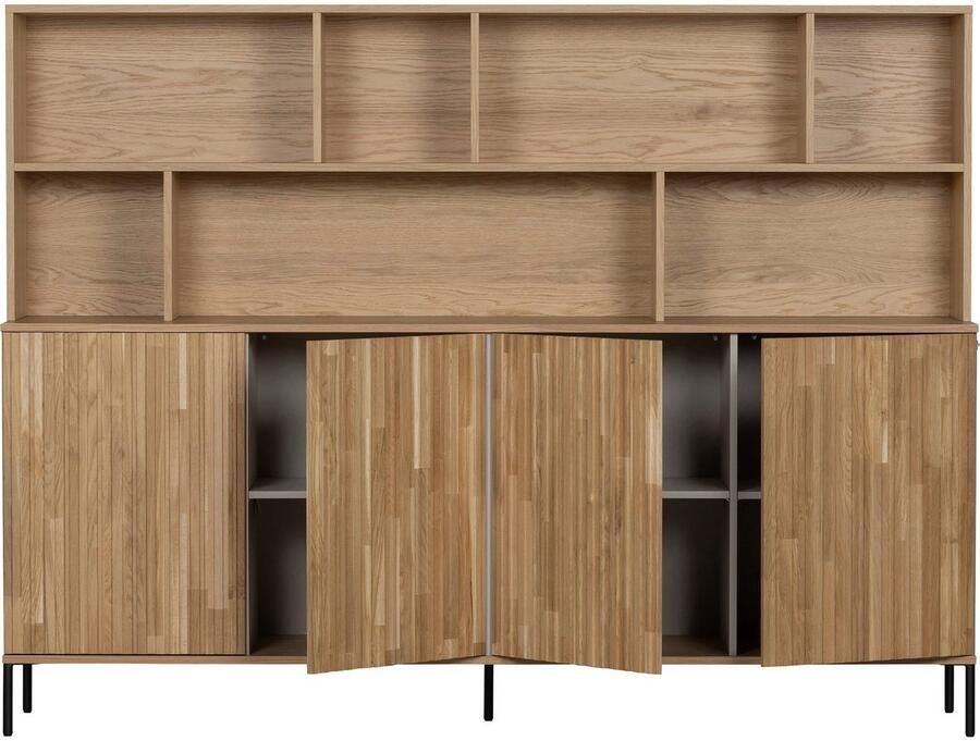 WOOOD Buffetkast Gravu veel opbergruimte push-to-open functie h 150 cm x b 200 cm - Foto 8
