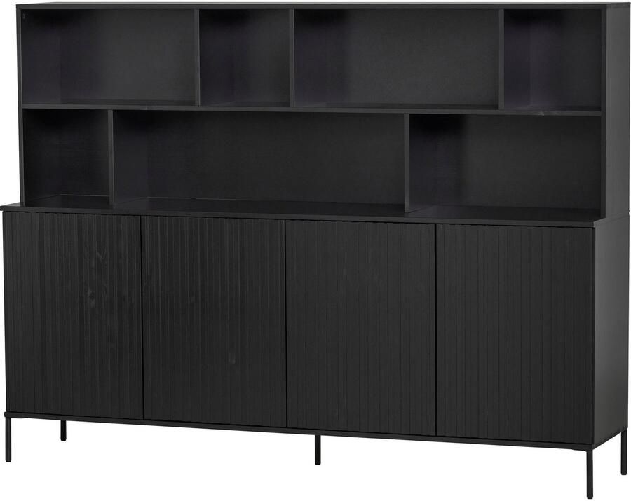 WOOOD Buffetkast Gravu veel opbergruimte push-to-open functie h 150 cm x b 200 cm - Foto 2