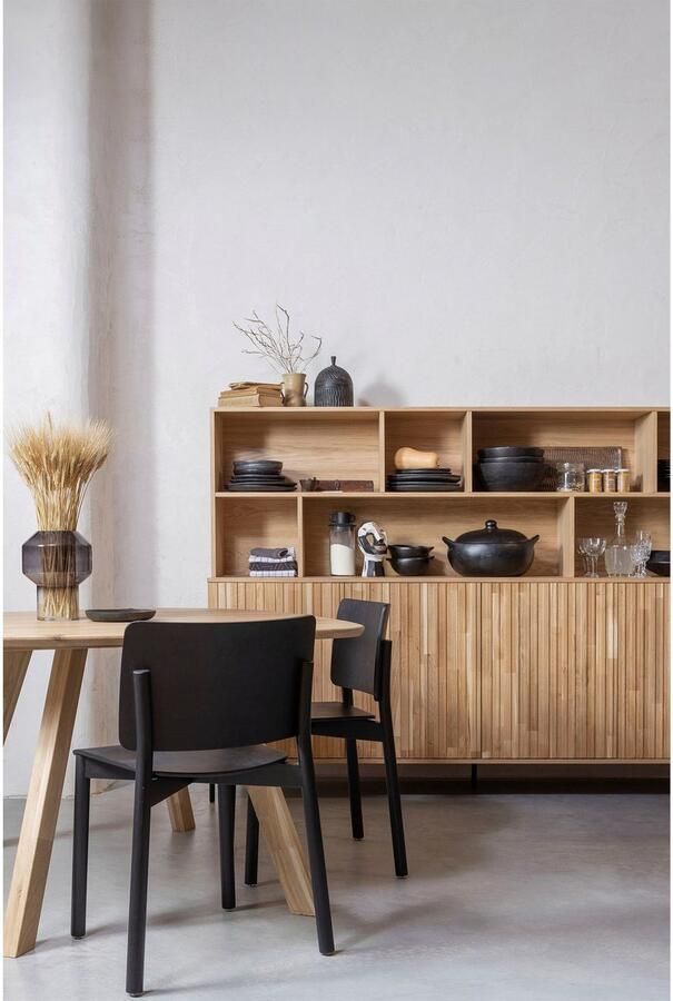 WOOOD Buffetkast Gravu veel opbergruimte push-to-open functie h 150 cm x b 200 cm - Foto 8