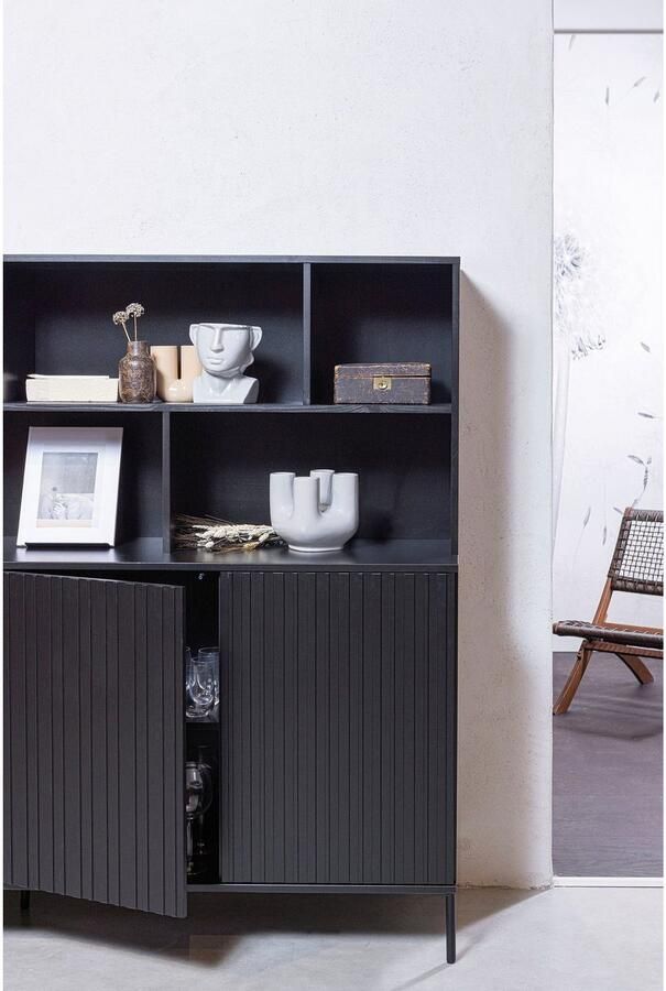 WOOOD Buffetkast Gravu veel opbergruimte push-to-open functie h 150 cm x b 200 cm - Foto 7