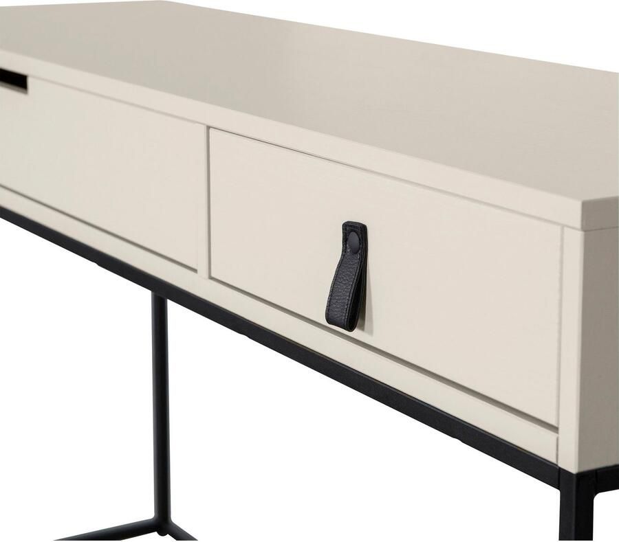 WOOOD Silas Bureau Sidetable Met Twee Handige Lades Grenenhout Dust 74x140x40 cm - Foto 7