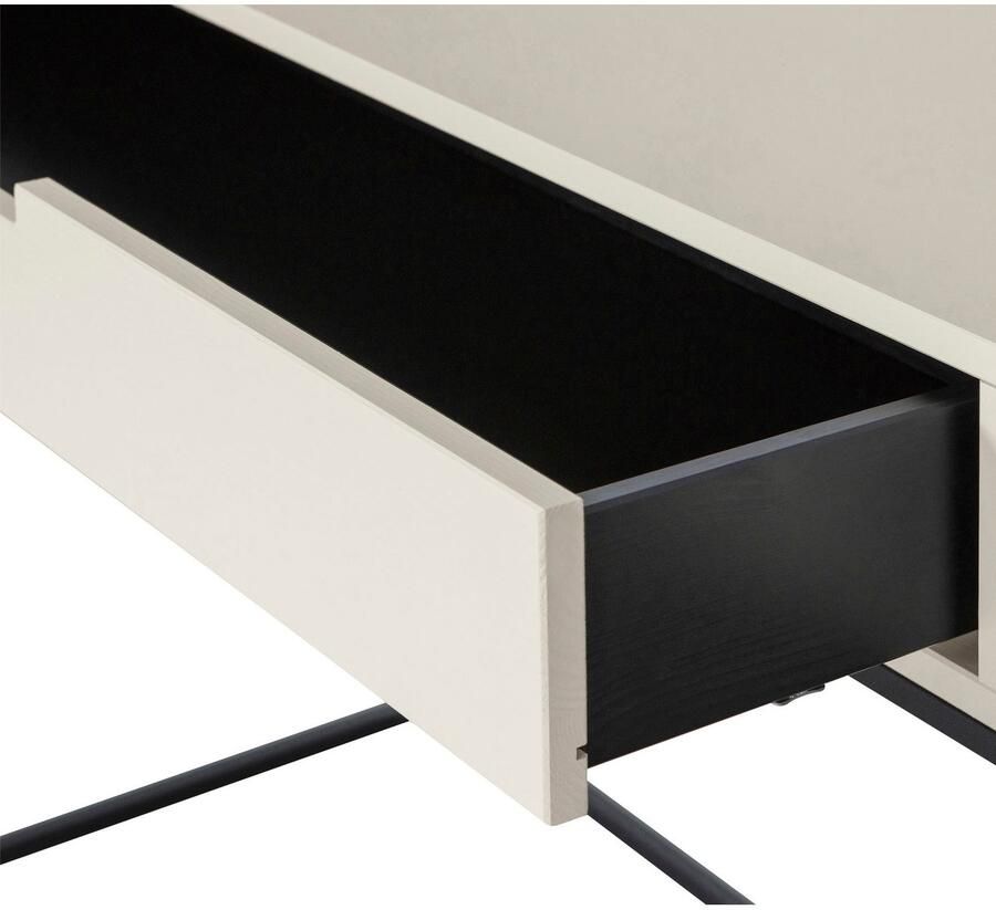 WOOOD Silas Bureau Sidetable Met Twee Handige Lades Grenenhout Dust 74x140x40 cm - Foto 6