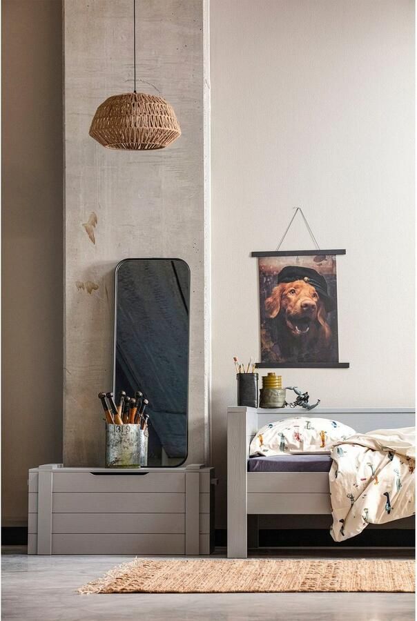 WOOOD Dekenkist Dennis Opbergdoos van massief hout breedte 96 cm - Foto 2