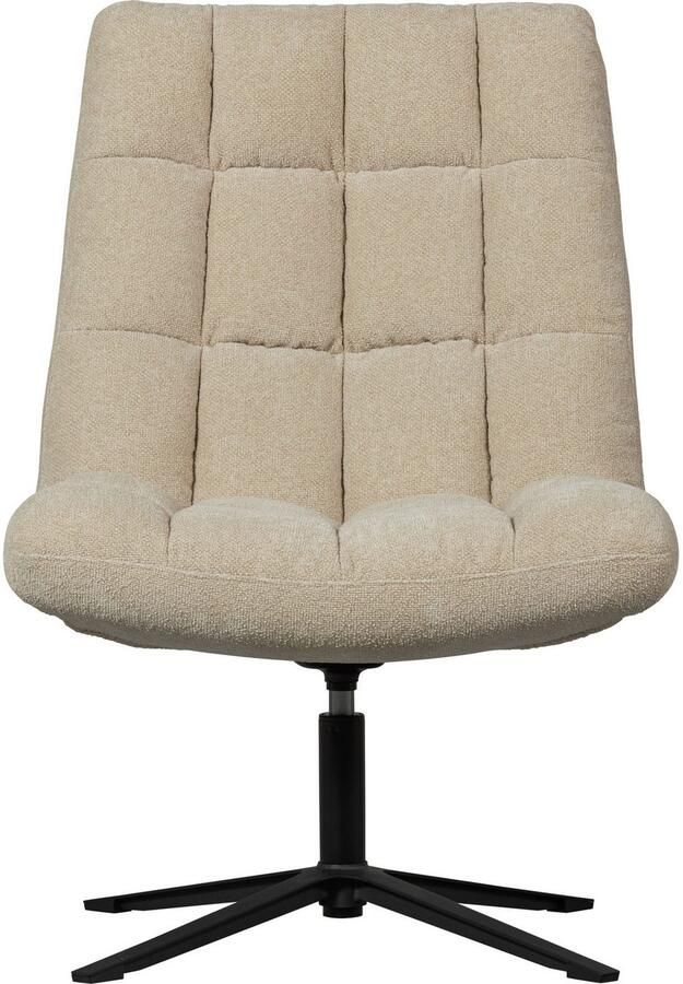 WOOOD Draaibare fauteuil Job Bouclé-bekleding relaxstoel H 101 cm x B 70 cm - Foto 5