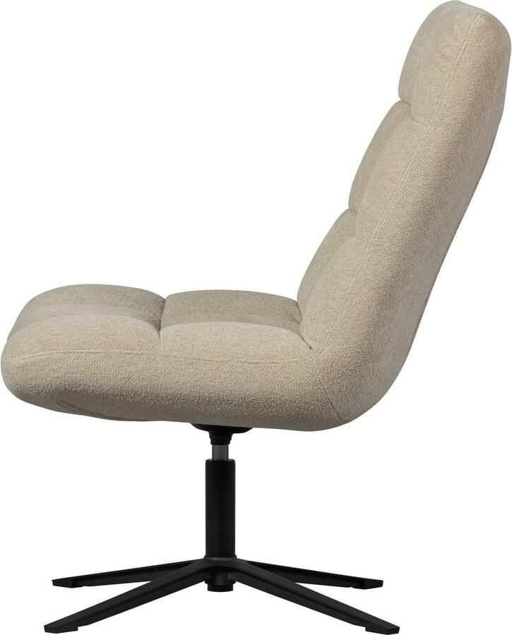 WOOOD Draaibare fauteuil Job Bouclé-bekleding relaxstoel H 101 cm x B 70 cm - Foto 4