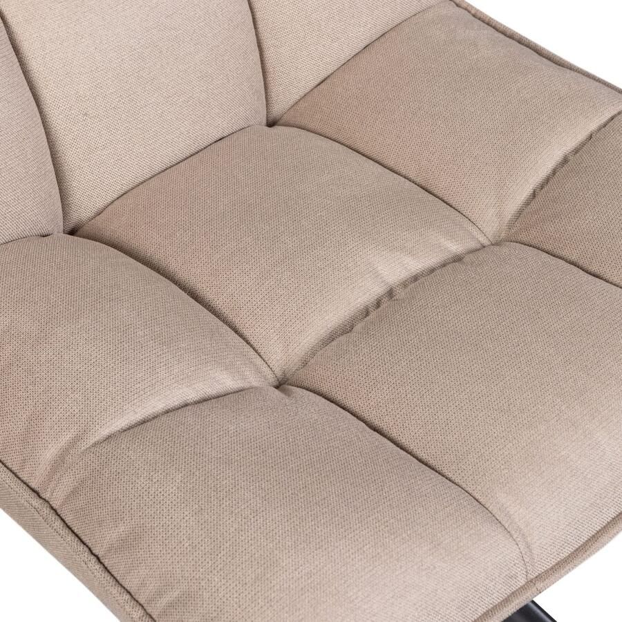 WOOOD Draaibare fauteuil Jouke in elke richting draaibaar h 90 cm x b 70 cm