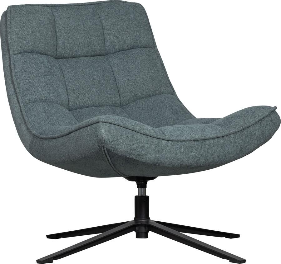 WOOOD Draaibare fauteuil Maudi Metalen frame gepolsterd met geweven stof H 84 cm x B 74 cm - Foto 9