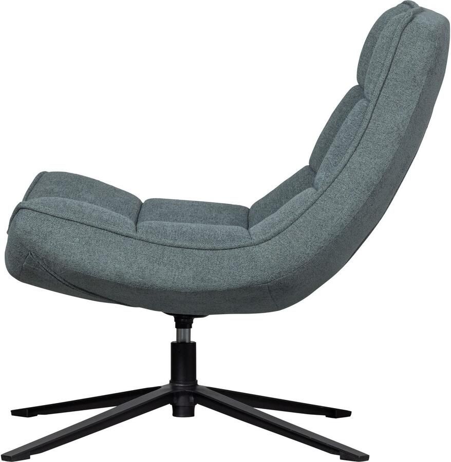 WOOOD Draaibare fauteuil Maudi Metalen frame gepolsterd met geweven stof H 84 cm x B 74 cm - Foto 4