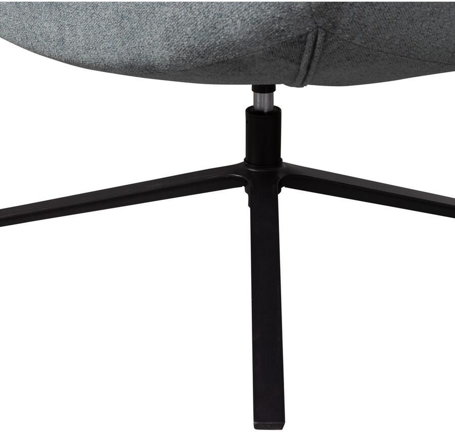 WOOOD Draaibare fauteuil Maudi Metalen frame gepolsterd met geweven stof H 84 cm x B 74 cm - Foto 5