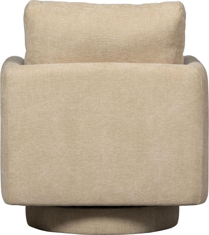 WOOOD Draaibare fauteuil OSCAR met zachte chenille bekleding breedte 78 cm - Foto 7