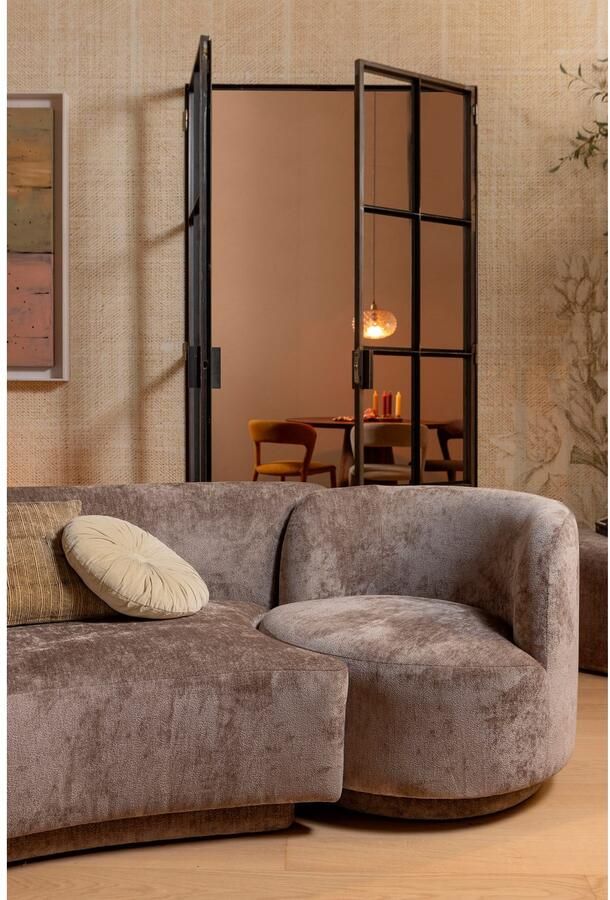 WOOOD 2-zitsbank Popular vrijstaand met grof chenille gevoerd breedte 215 cm - Foto 3