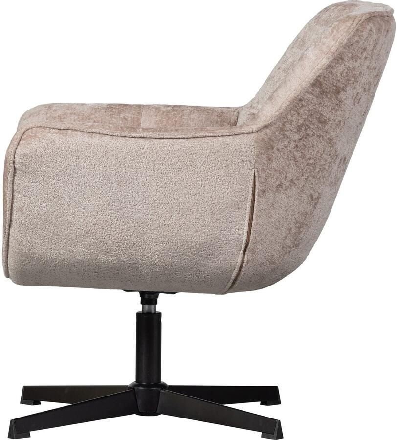 WOOOD Draaibare fauteuil Wibo met chenille-stof breedte 71 cm - Foto 7