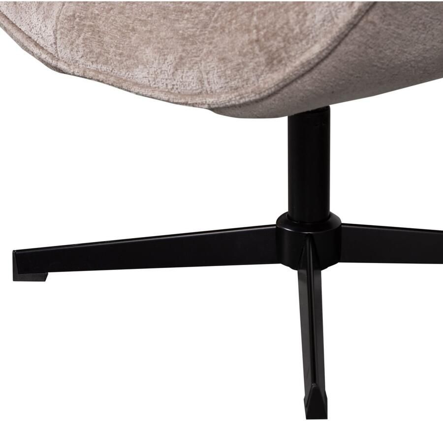 WOOOD Draaibare fauteuil Wibo met chenille-stof breedte 71 cm - Foto 2