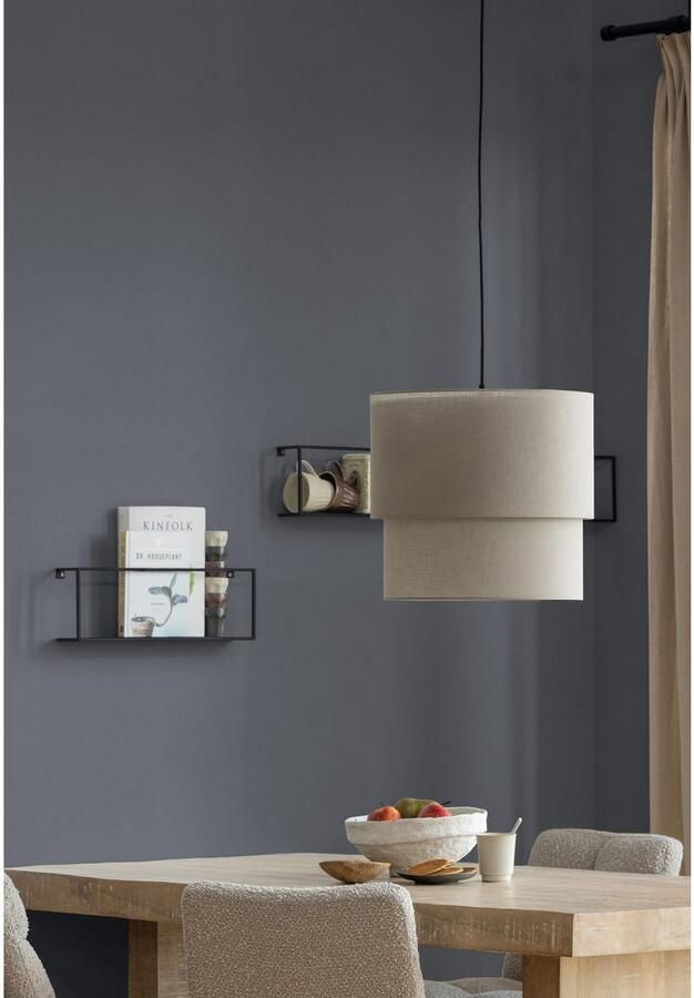 WOOOD Exclusive Vinny Draaibare Eetkamerstoel Boucle Zand 80x48x45 - Foto 7