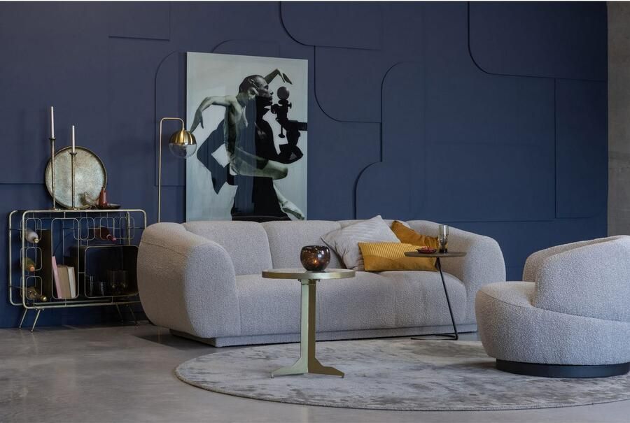 WOOOD Draaistoel Woolly ronde vorm in elke richting draaibaar breedte 84 cm - Foto 5