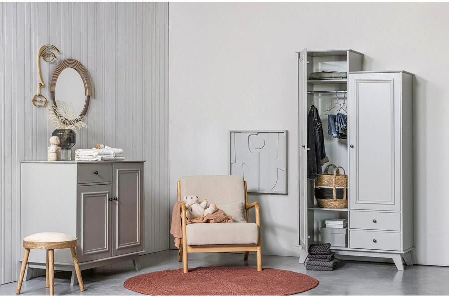 Trendhopper Lily opbergkast 1 lade + 2 deuren grenen clay [fsc] - Foto 8