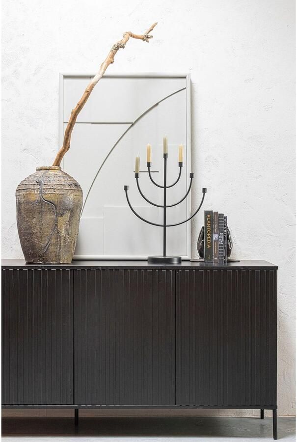 WOOOD Dressoir New Gravure Commode met grafische reliëfdeuren H 85 cm x B 200 cm - Foto 4