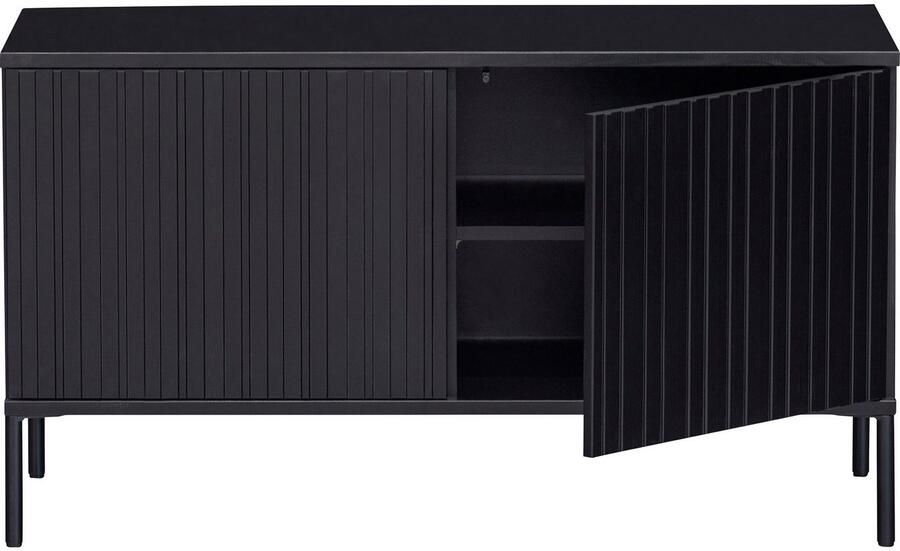 WOOOD Dressoir New Gravure TV-commode breedte 100 cm of 150 cm Commode hoogte 56 cm met grafische reliëfdeuren veel opbergruimte - Foto 9