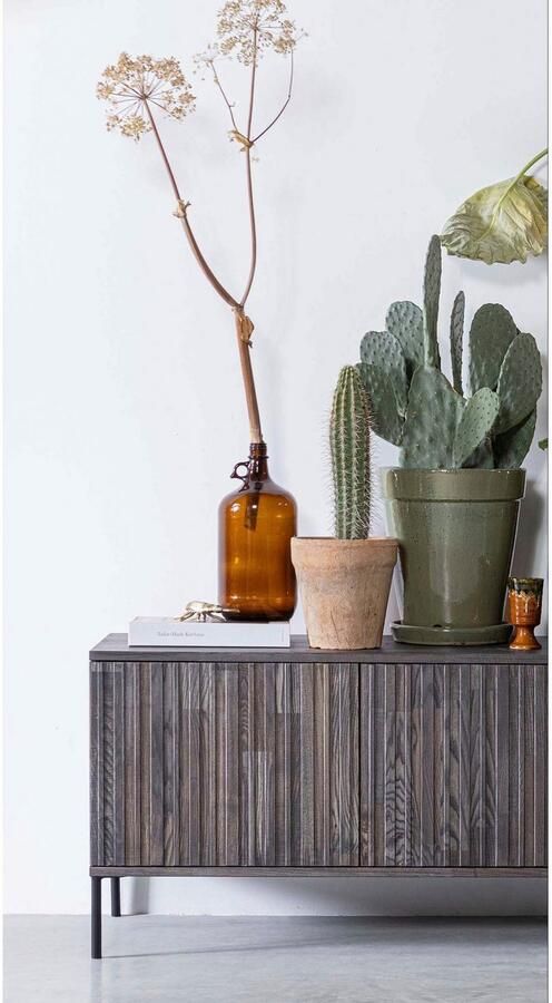 WOOOD Dressoir New Gravure TV-commode breedte 100 cm of 150 cm Commode hoogte 56 cm met grafische reliëfdeuren veel opbergruimte - Foto 13