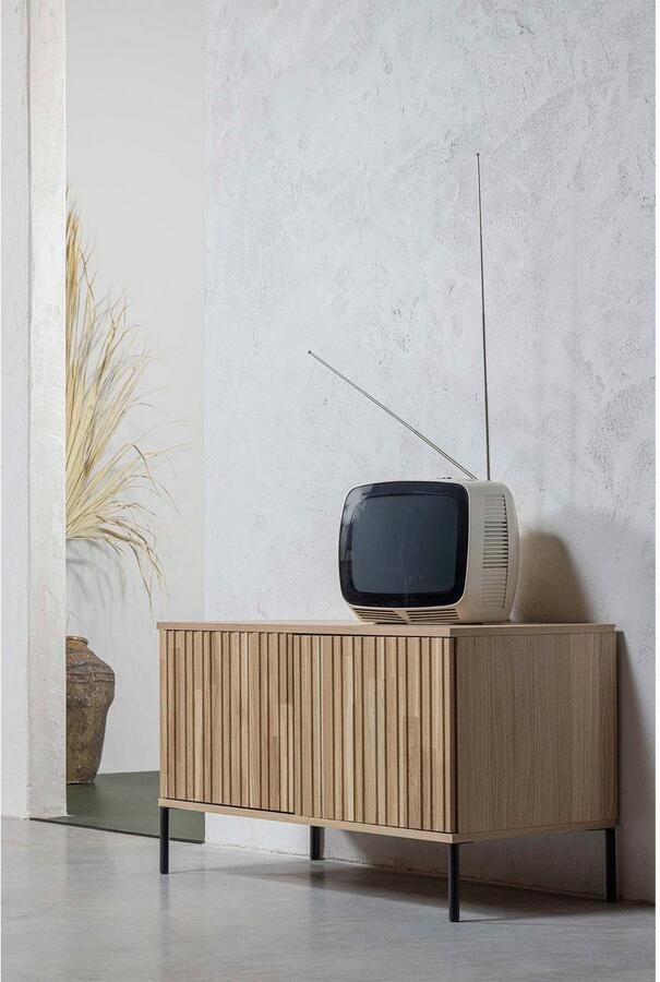 WOOOD Dressoir New Gravure TV-commode breedte 100 cm of 150 cm Commode hoogte 56 cm met grafische reliëfdeuren veel opbergruimte - Foto 6