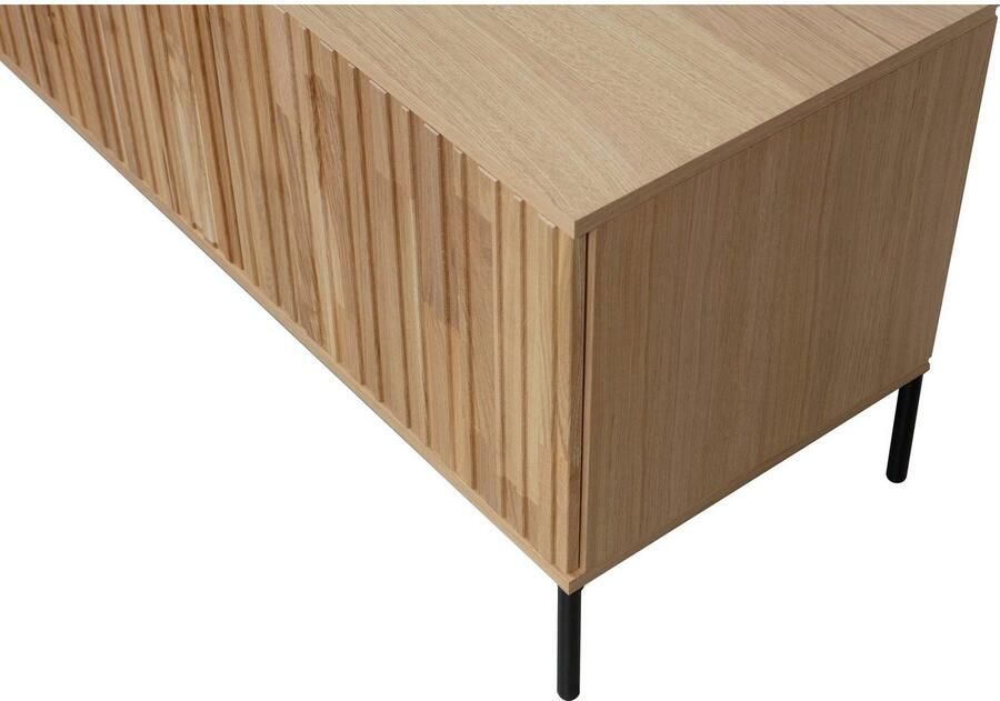 WOOOD Dressoir New Gravure TV-commode breedte 100 cm of 150 cm Commode hoogte 56 cm met grafische reliëfdeuren veel opbergruimte - Foto 3