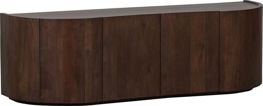 BePureHome WOOOD Sense Dressoir 4-Deurs Mango Walnoot 50x160x46 - Foto 5