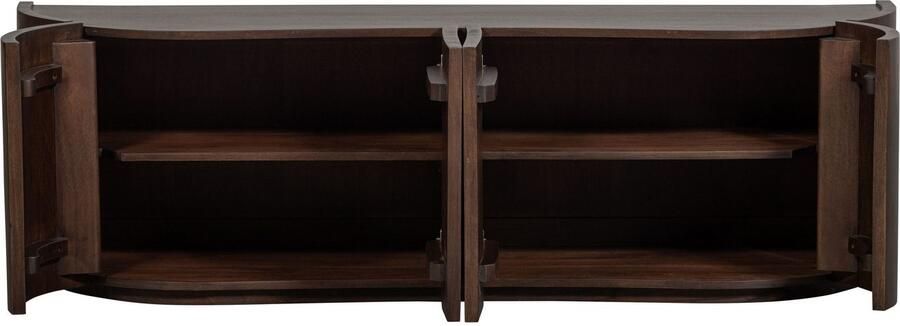 BePureHome WOOOD Sense Dressoir 4-Deurs Mango Walnoot 50x160x46 - Foto 3
