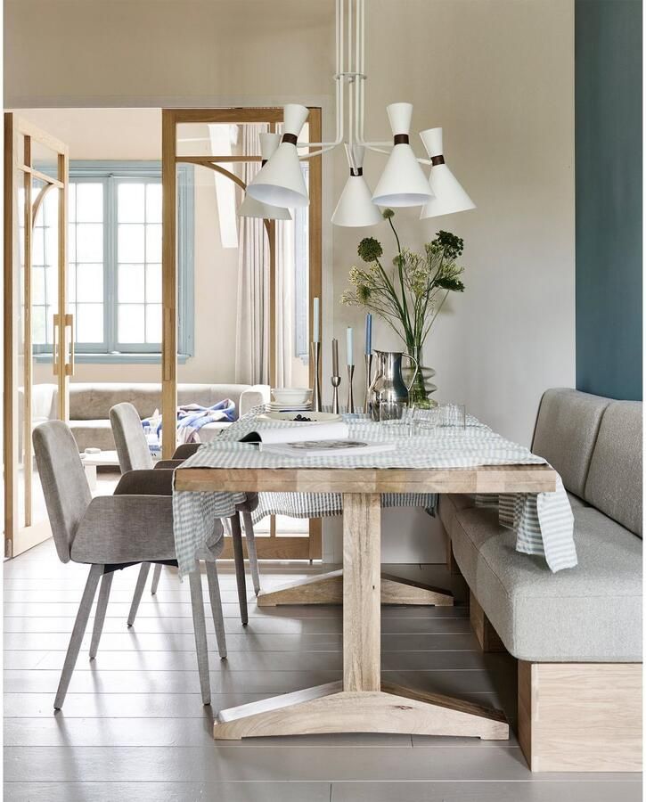 WOOOD Eetbank Dine Bank met comfortabele zitkussens breedte 200 cm - Foto 3