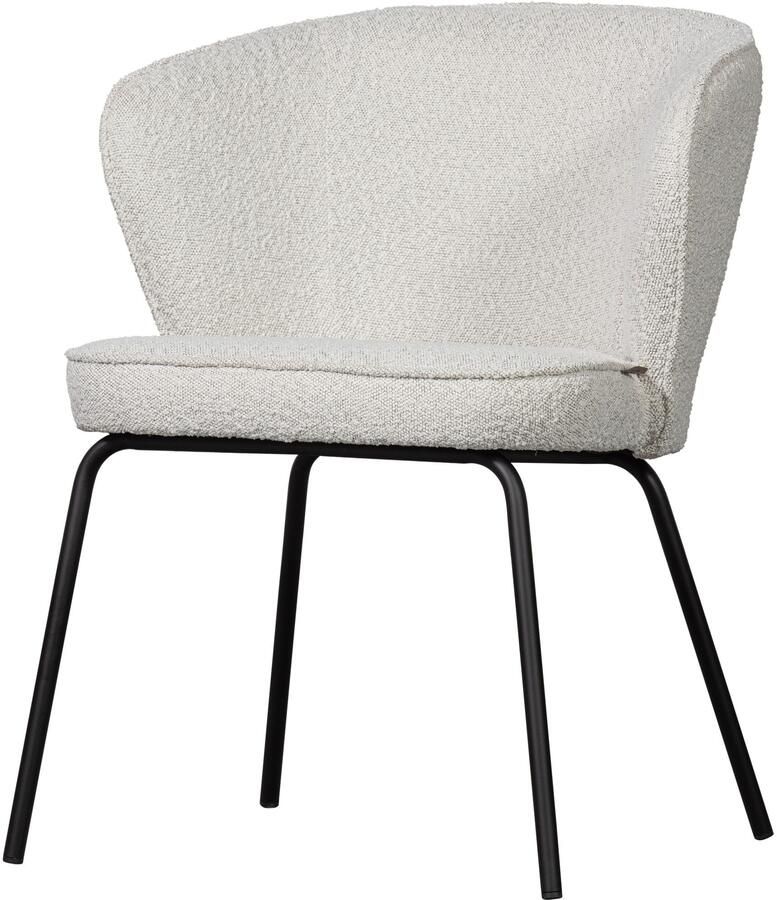 WOOOD Eetkamerstoel ADMITS Gestoffeerde stoel met 4-poots frame gepolsterd H 77 cm x B 60 cm (set 2 stuks) - Foto 7