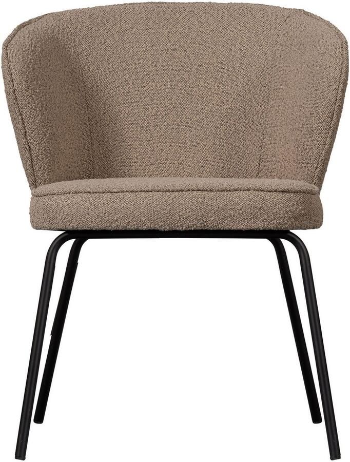 WOOOD Eetkamerstoel ADMITS Gestoffeerde stoel met 4-poots frame gepolsterd H 77 cm x B 60 cm (set 2 stuks) - Foto 6