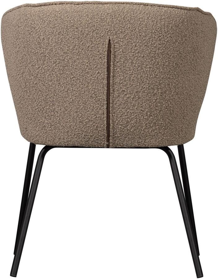 WOOOD Eetkamerstoel ADMITS Gestoffeerde stoel met 4-poots frame gepolsterd H 77 cm x B 60 cm (set 2 stuks) - Foto 3