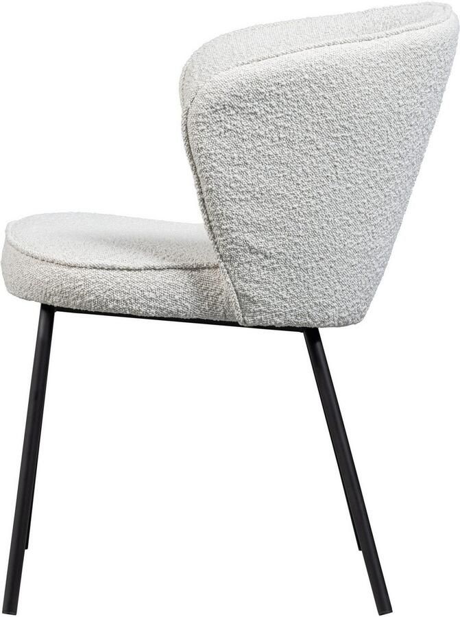 WOOOD Eetkamerstoel ADMITS Gestoffeerde stoel met 4-poots frame gepolsterd H 77 cm x B 60 cm (set 2 stuks) - Foto 5