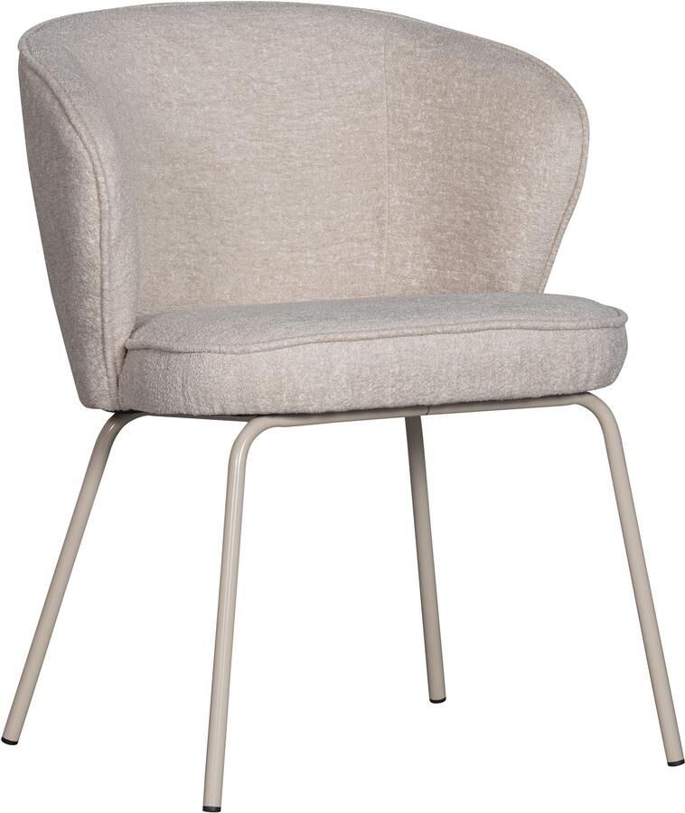 WOOOD Eetkamerstoel ADMITS Gestoffeerde stoel met 4-poots frame gepolsterd H 77 cm x B 60 cm (set 2 stuks) - Foto 10