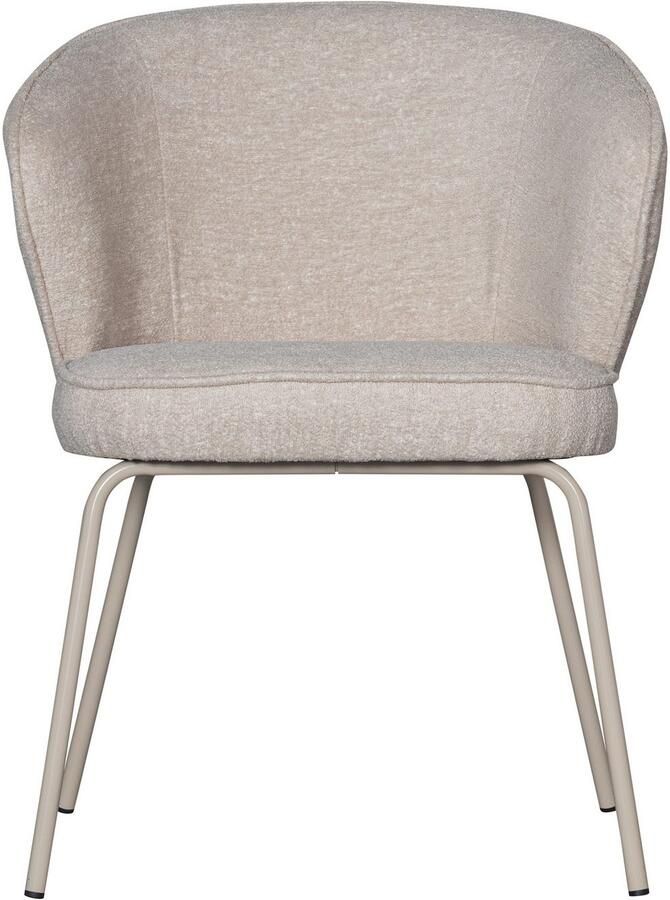 WOOOD Eetkamerstoel ADMITS Gestoffeerde stoel met 4-poots frame gepolsterd H 77 cm x B 60 cm (set 2 stuks) - Foto 4