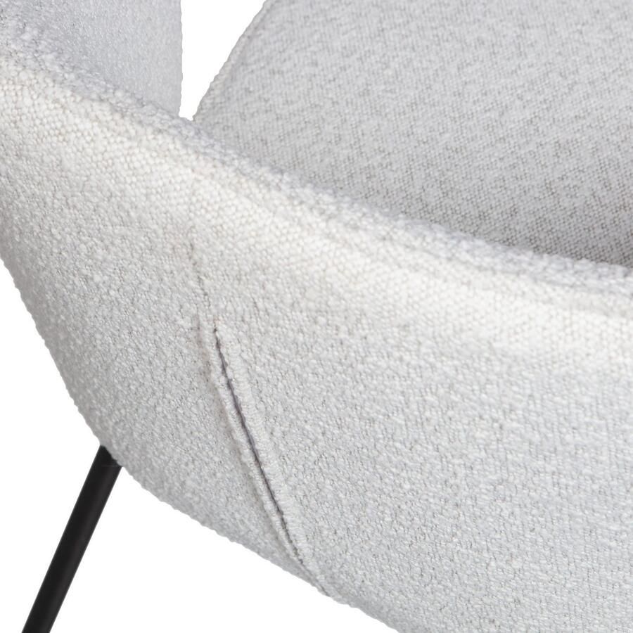 WOOOD Eetkamerstoel ADMITS Gestoffeerde stoel met 4-poots frame gepolsterd H 77 cm x B 60 cm (set 2 stuks)