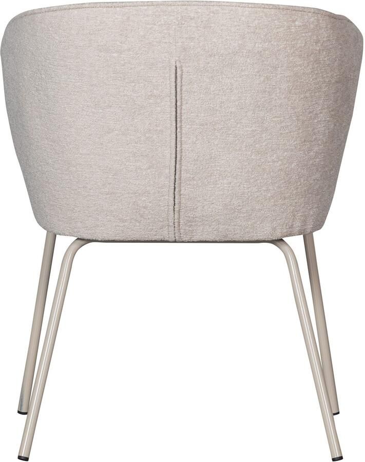 WOOOD Eetkamerstoel ADMITS Gestoffeerde stoel met 4-poots frame gepolsterd H 77 cm x B 60 cm (set 2 stuks) - Foto 3