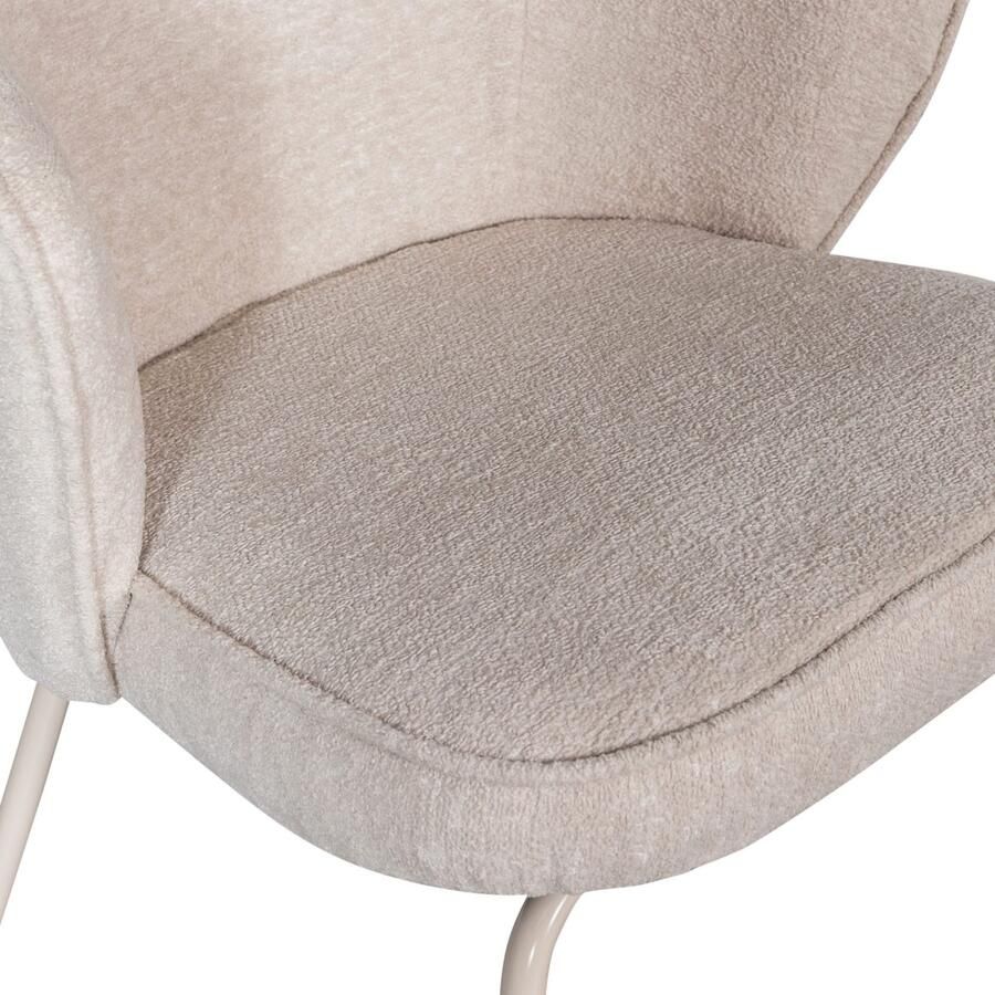 WOOOD Eetkamerstoel ADMITS Gestoffeerde stoel met 4-poots frame gepolsterd H 77 cm x B 60 cm (set 2 stuks)