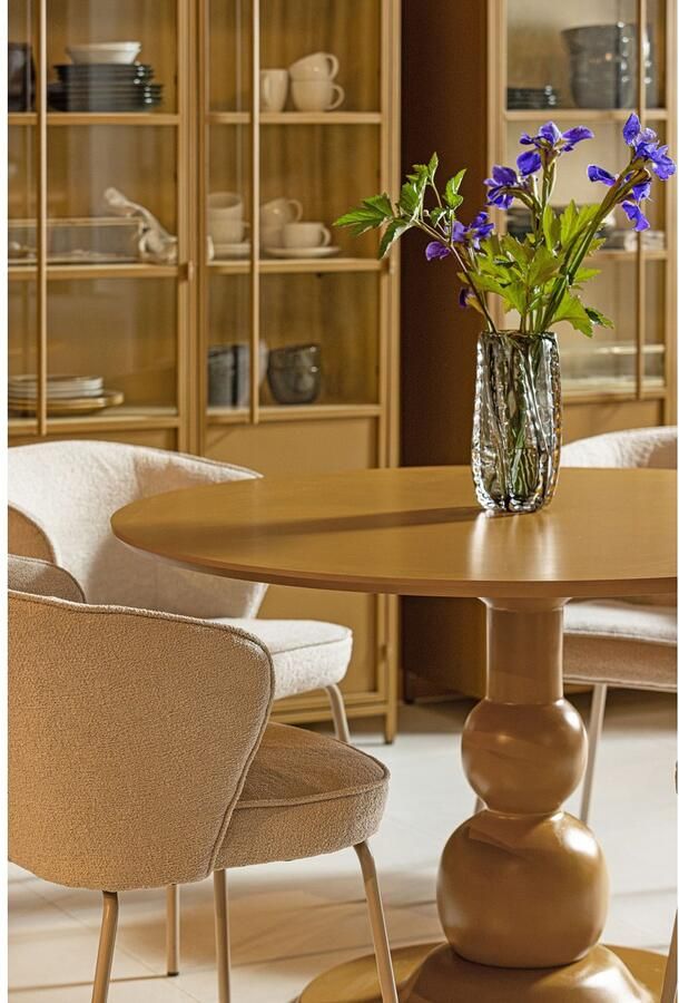 WOOOD Eetkamerstoel ADMITS Gestoffeerde stoel met 4-poots frame gepolsterd H 77 cm x B 60 cm (set 2 stuks) - Foto 6