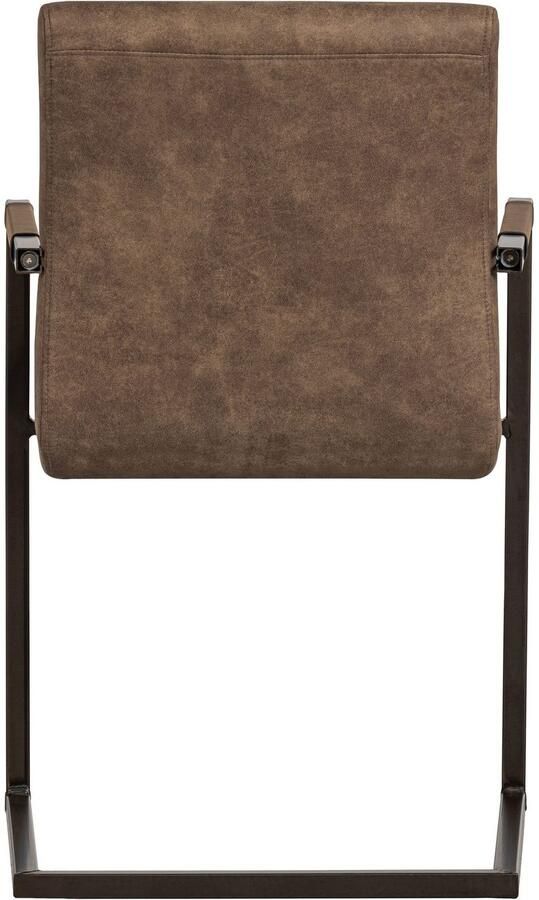 WOOOD Eetkamerstoel Bas Vrije schommelstoel gepolsterd breedte 54 cm metalen frame (set 2 stuks) - Foto 6