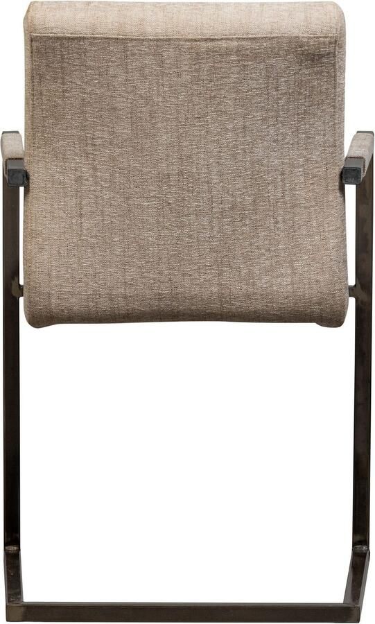 WOOOD Eetkamerstoel Bas Vrije schommelstoel gepolsterd breedte 54 cm metalen frame (set 2 stuks) - Foto 6